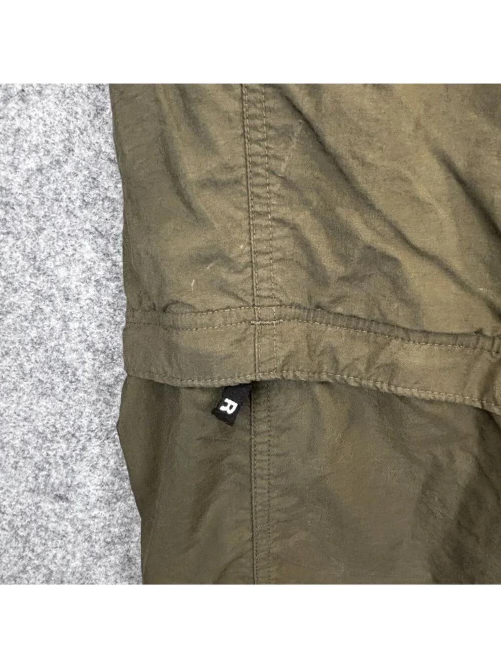 The North Face Mens Large Paramount Convertible Pants Green Hiking Outdoor